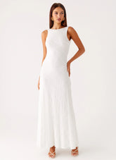 Embrace The Sun Maxi Dress - White