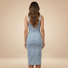 Sage Corset Midi Dress
