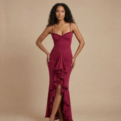 Valentina Ruched Maxi Dress