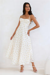 Orchid Kiss Maxi Dress Yellow