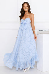 Falling Clouds Maxi Dress Blue