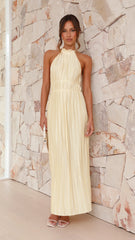 Malia Pleated Maxi Dress