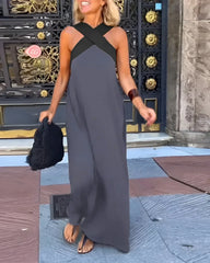 Stella Cross Maxi Dress