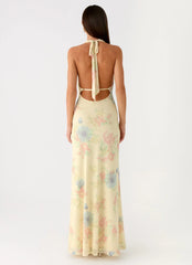Tedder Halter Maxi Dress - Spring Meadow