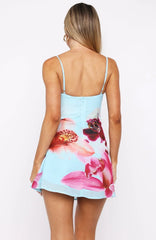 Azure Romance Mini Dress
