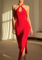 Sienna Halter Maxi Dress