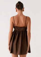 Jonas Mini Dress - Brown