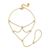Elara Kristallen Ring Armband | 18K Goud