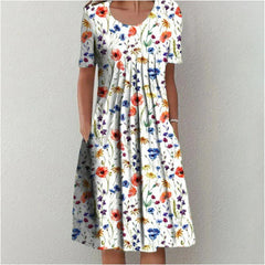 Natasha Pleated Midi Dress