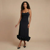 Isla Ruffle Midi Dress