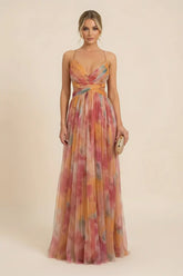 Angela | Women'S Romantic Sleeveless Maxi Wedding Guest Dress