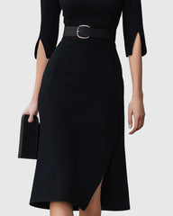 Magnolia Wrap Midi Dress