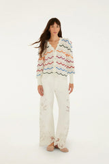 Colorful Stripes Knit Cardigan