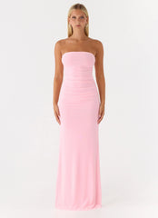 Iroha Strapless Maxi Dress - Pink
