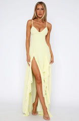 Lemon Solstice Maxi Dress