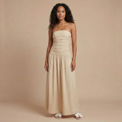 Natasha Ruched Maxi Dress