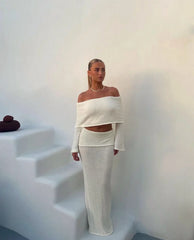 Azaria | Women'S Textured Summer Vacation Two-Piece Set