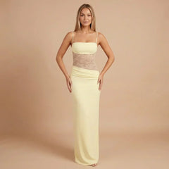 Alessandra Mesh Maxi Dress