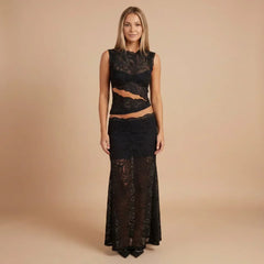 Alessandra Lace Maxi Set