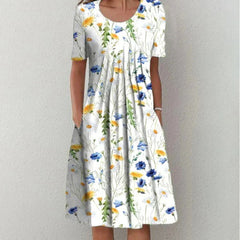 Natasha Pleated Midi Dress