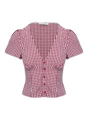 Charlotte Gingham Crop Top