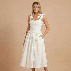 Emilia Bow Midi Dress