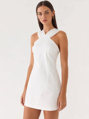 Be My Baby Mini Dress - White