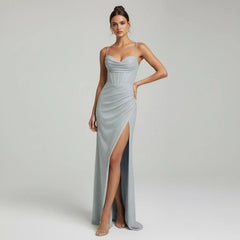 Aria Ruched Maxi Dress