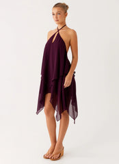 Dalenti Midi Dress - Plum