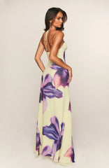 Amethyst Petal Maxi Dress